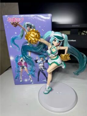 Hatsune Miku Cheerleader Figure - Teal & White